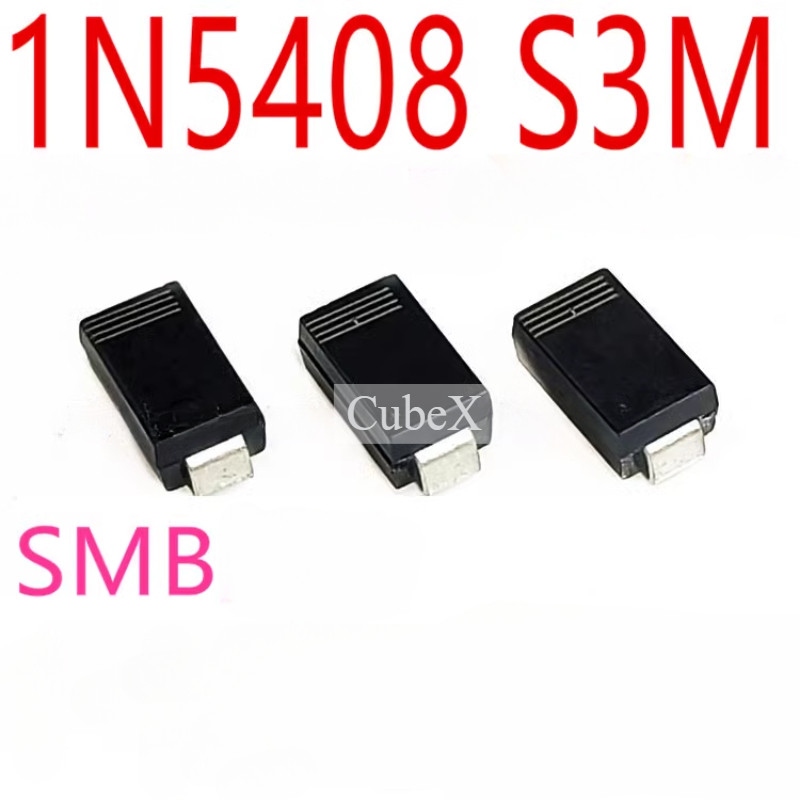 100/50 ชิ้น 1N5408 S3M-SMB 1N5408 SMD Rectifier ไดโอด 3A 1000V