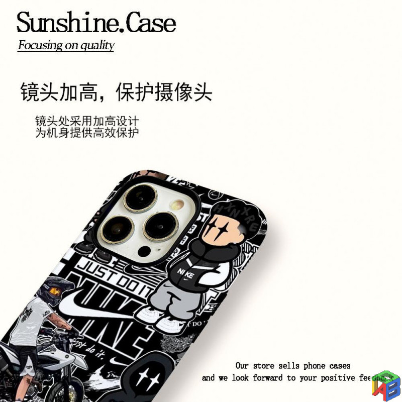 หัวรถจักร แฟชั่นแบรนด์ iphone 16/17pro เคสโทรศัพท์ Iphone15Promax ฟิล์มใหม่ 2-in-1 14/13Promax 12/11promax 7/8Plus Xsmax ฝาครอบป้องกันสองชั้น - รูปที่ 6