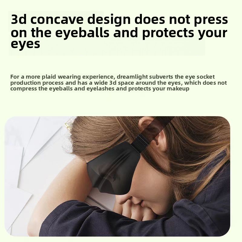 Dreamlight 4S Eye mask 3D Light Blocking Eye Protection sleep Nap Soothing ความเครียดบรรเทากระเป๋าเดินทางถุงลมนิรภัย sleep mask