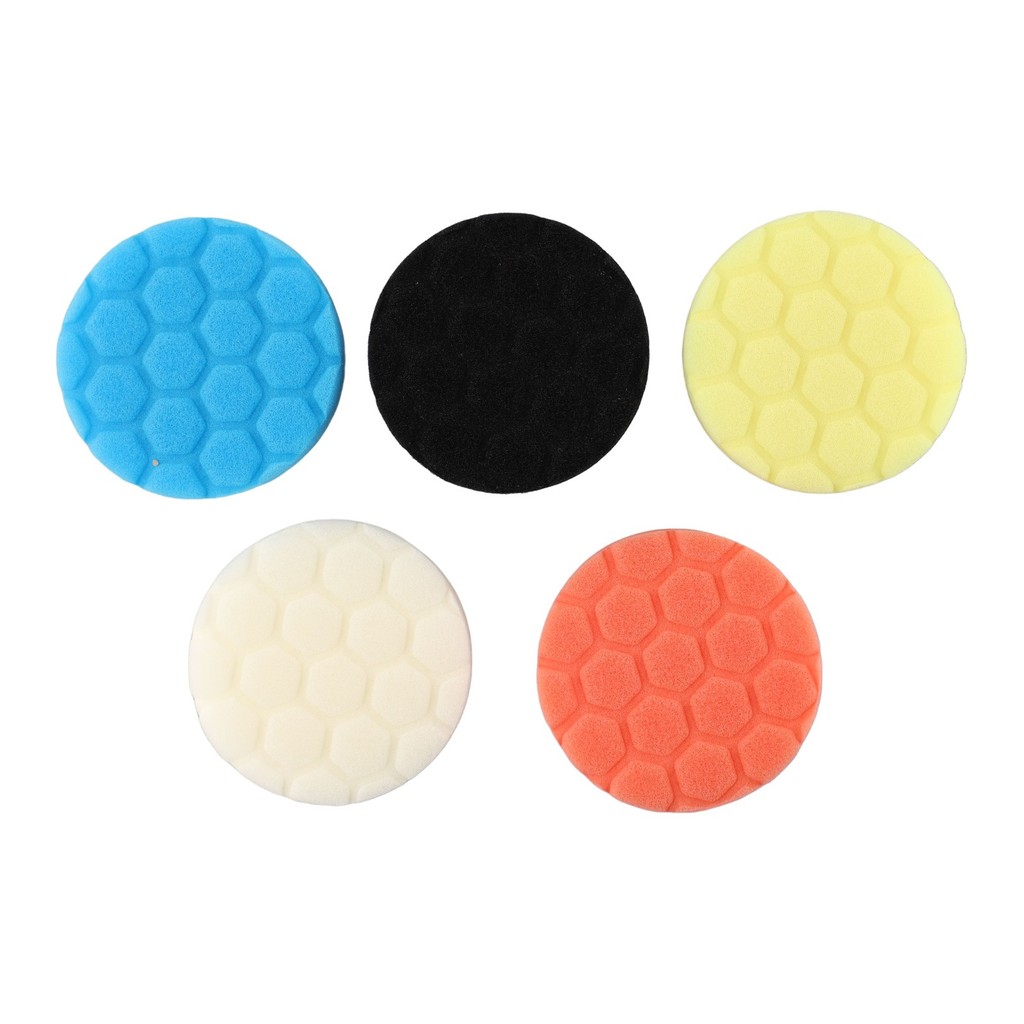 <bestshe> 5 ชิ้น 3/5/6/7 นิ้วฟองน้ําขัดเงาชุดขัดแว็กซ์รถขัดอัตโนมัติใช้ - รูปที่ 4