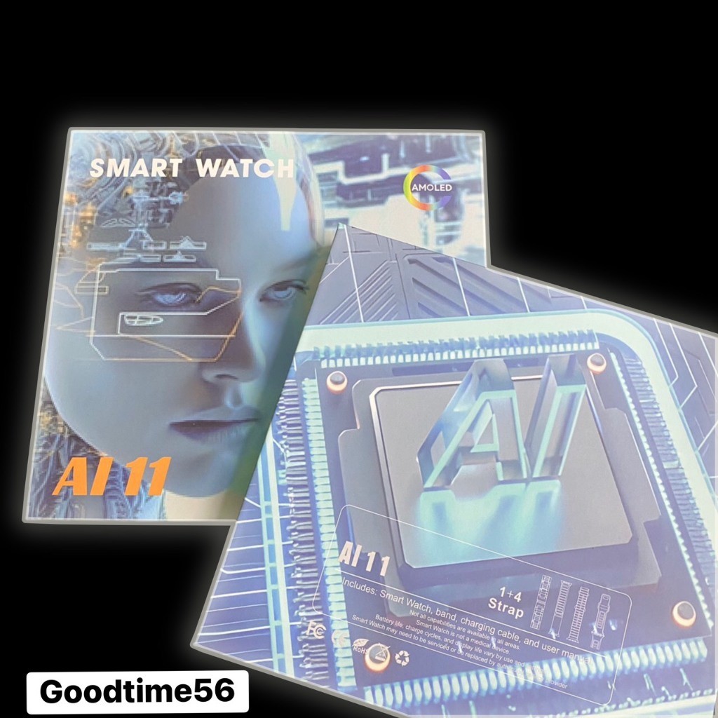 สินค้าขายดีAI 11 5G นาฬิกาใส่ซิม wi-fi ตอบแชทเล่นโซเชียล มีกล้อง กล้องหมุนได้180 องศา หน้าจอ Super A