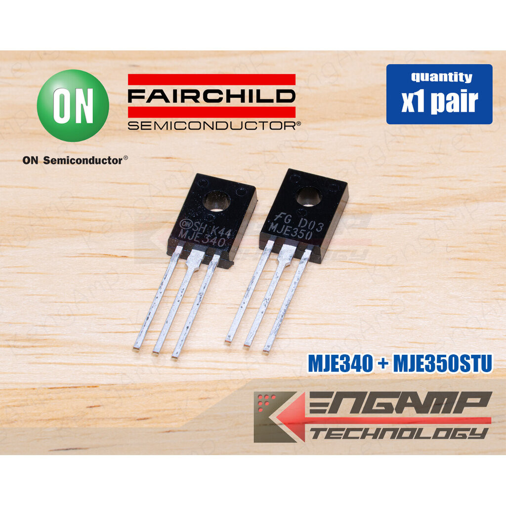 (1คู่) [TR] MJE340 + MJE350 STU ONSEMI/FARICHILD NPN+PNP 0.5A 300V