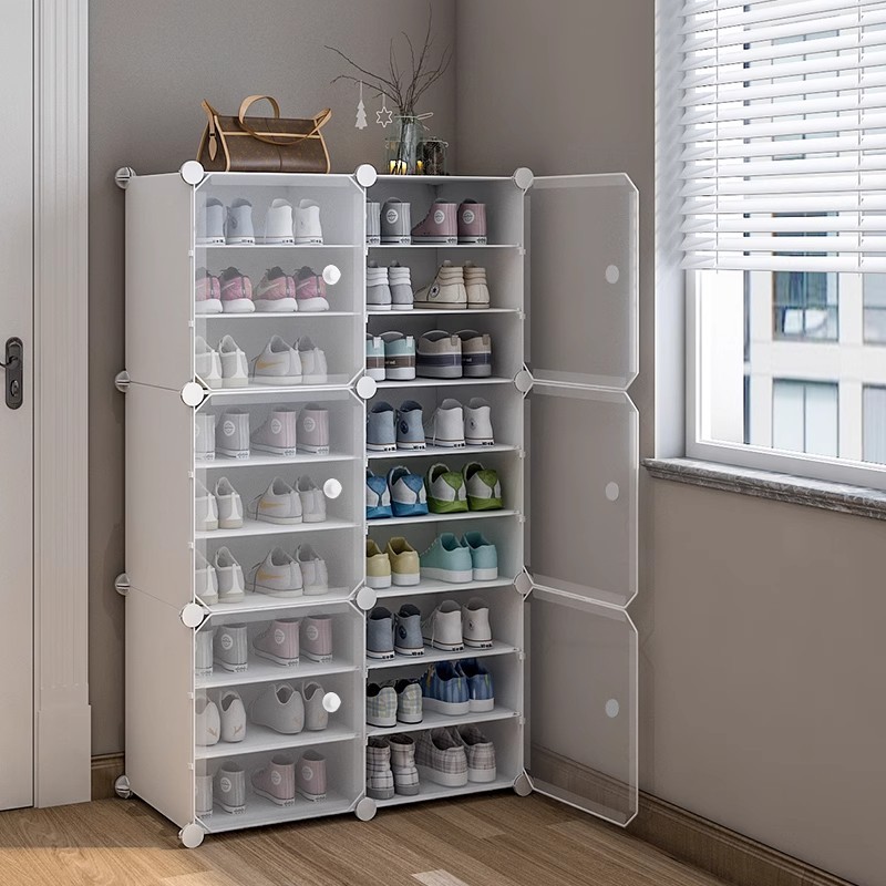 ME ตู้รองเท้า ชั้นวางรองเท้า ตู้รองเท้ากันน้ำนอกบ้าน ตู้รองเท้ามินิมอล โปร่งใส แข็งแรง ทนทาน ประหยัดพื้นที่