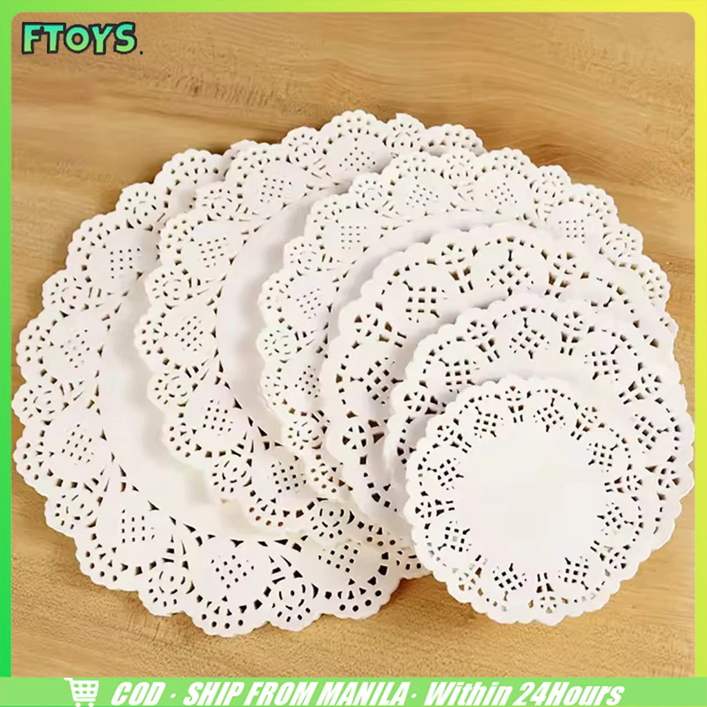 จัดส่งใน24ซม.กระดาษดอลลี่ 150ชิ้น/แพ็ค 3.5นิ้ว-9.5นิ้ว สำหรับรองขนม รองเค้ก ซับน้ำมัน รองก้นถุง