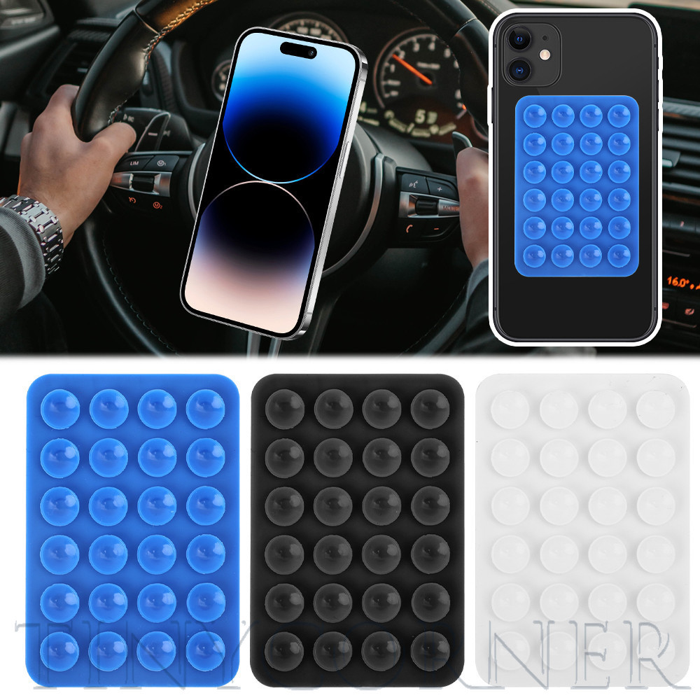 ถ้วยดูดซิลิโคน Heavy Duty 10KG แผ่นกันลื่นสําหรับรถยนต์/สํานักงาน/จัดส่งจักรยาน, เส้นผ่านศูนย์กลาง 1