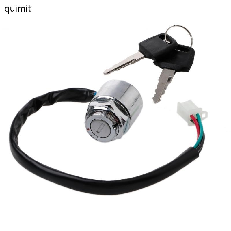 4 Wires ATV Quads Ignition for Key Switch For 4 Wheeler Go Kart Motorcycles Pit