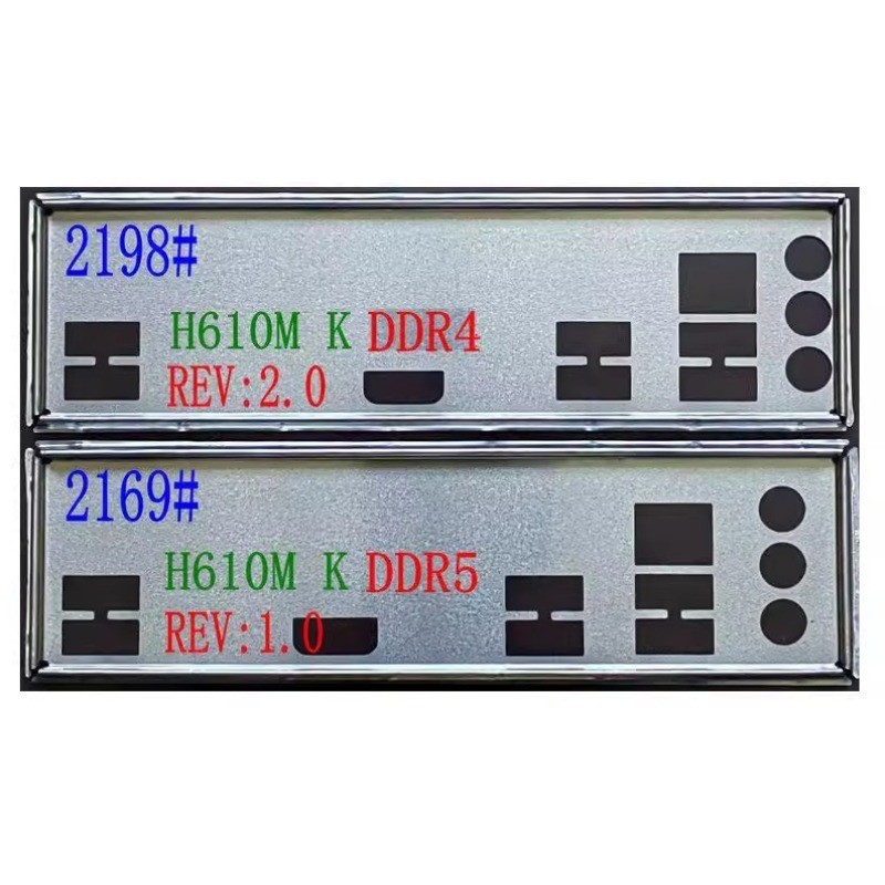 I/O IO Shield Baffle Bracket สําหรับ GIGABYTE H610M K DDR4 DDR5 เมนบอร์ดแผงแผ่นด้านหลัง