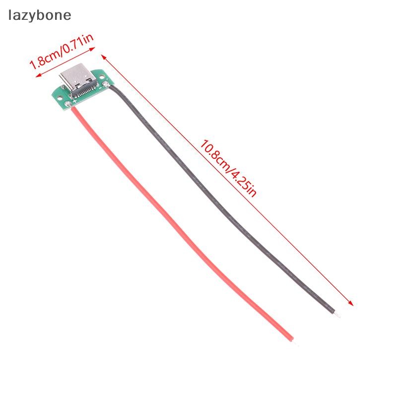 {LZ} 16Pin USB Type C ขั้วต่อกันน้ํา Type-C พร้อมลวดเชื่อมหญิงสูงพอร์ตแจ็ค USB-C ปลั๊กชาร์จ {lazybone} - รูปที่ 3