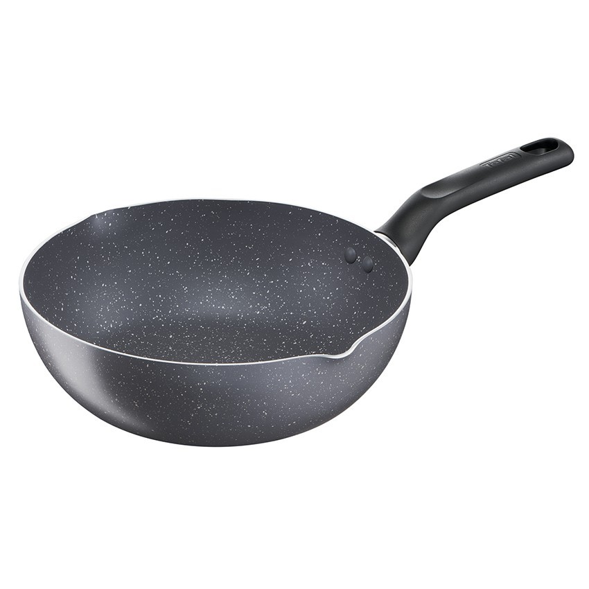 ทีฟาล์ว กระทะก้นลึก Natura ขนาด 28 ซม. ขอบ 2 หยัก รุ่น B2266695 TEFAL NATURA DEEP FRYPAN 28 CM. #B22
