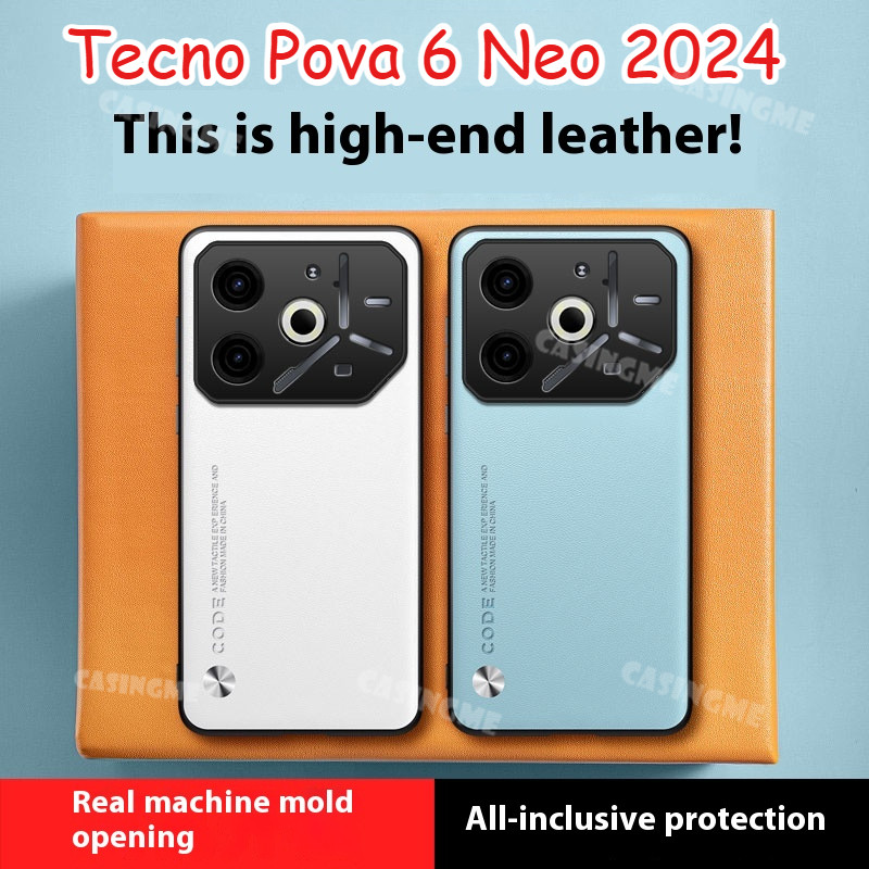 สําหรับ Tecno Pova 6 Neo 2024 หรูหราธรรมดาปลอกหนังสําหรับ Tecon Pova 6 Pova6 Pro Neo Pova6Neo 4G 5G 
