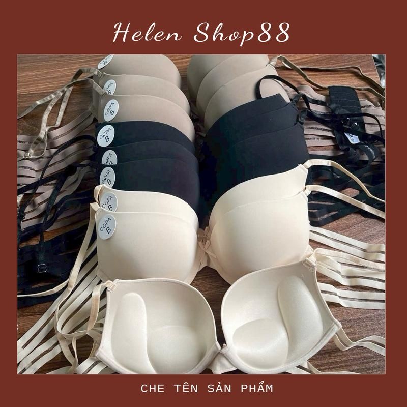 Combo of 4 QC บรายกหน้าอกป้องกันการหย่อนคล้อยของผู้หญิงพร้อมโครงนุ่มดันขึ้นเป็นพิเศษ บราลาเท็กซ์คุณภ