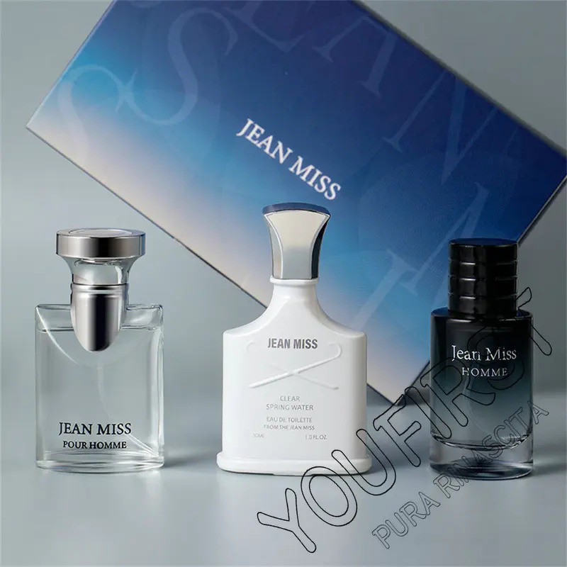 Luxury 90ml Perfume Men Gift Box 3pcs Set Colognes Men's Perfume Lasting Fragrance Spray Pheromone P