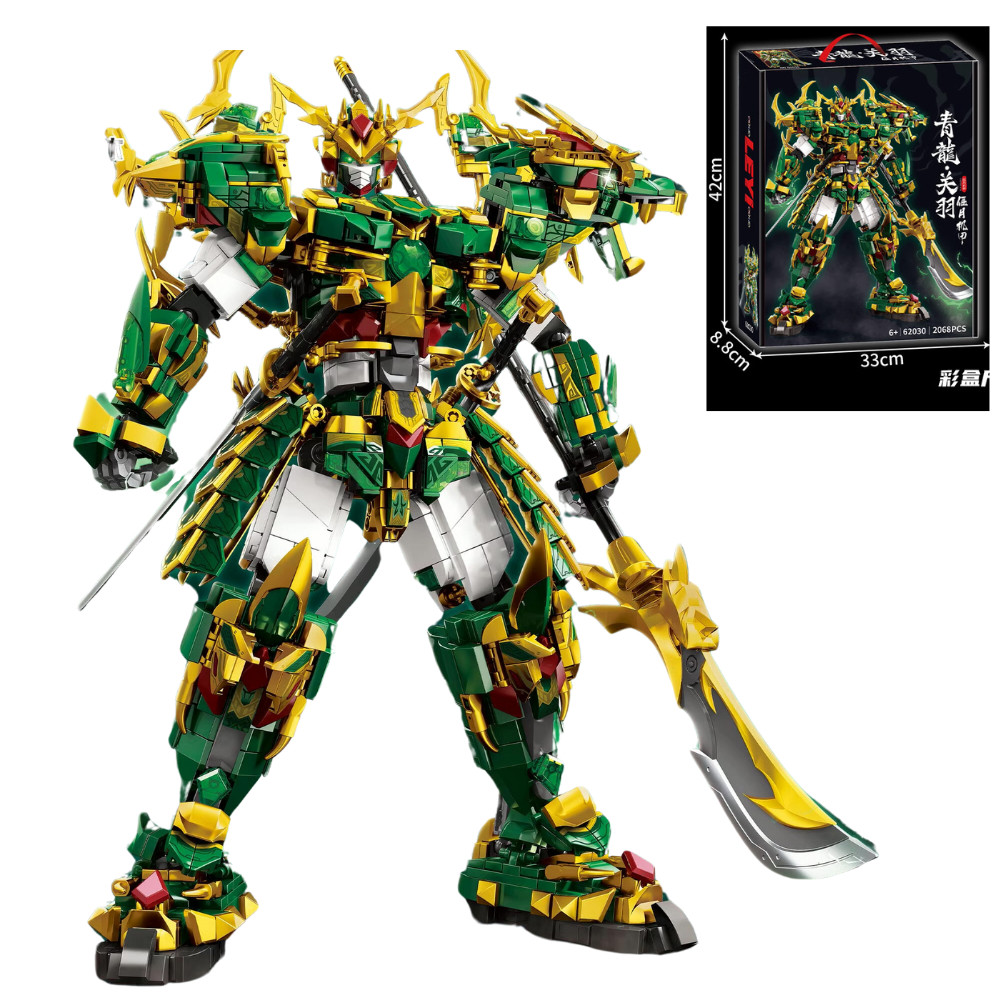 Guan Yu Thanh Dragon Model Assembly Toy, White Tiger Trieu Van Model Assembly Toy