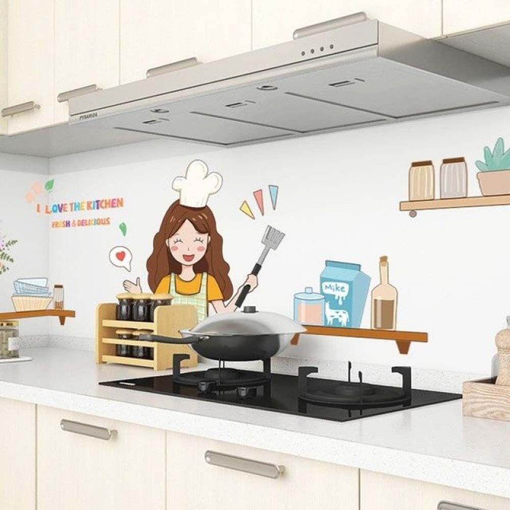 Alisond1 สติกเกอร์ติดผนัง กันน้ํา มีกาวในตัว อุณหภูมิสูง ห้องครัว เคาน์เตอร์ ภาพจิตรกรรมฝาผนัง ราคา ถูกที่สุด ดีลบีเคเค แกลเลอรีภาพที่ 4