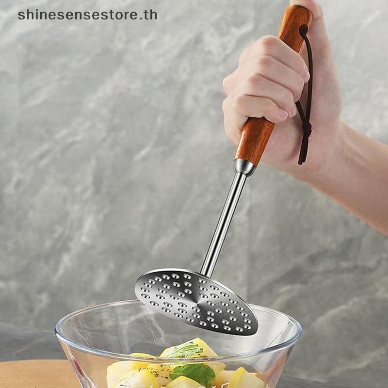 SHINE สแตนเลสมันฝรั่ง Mashers ข้าว Masher Puree สีม่วงหวาน Potata ฟักทองเครื่องขูด Makers เครื่องมือ