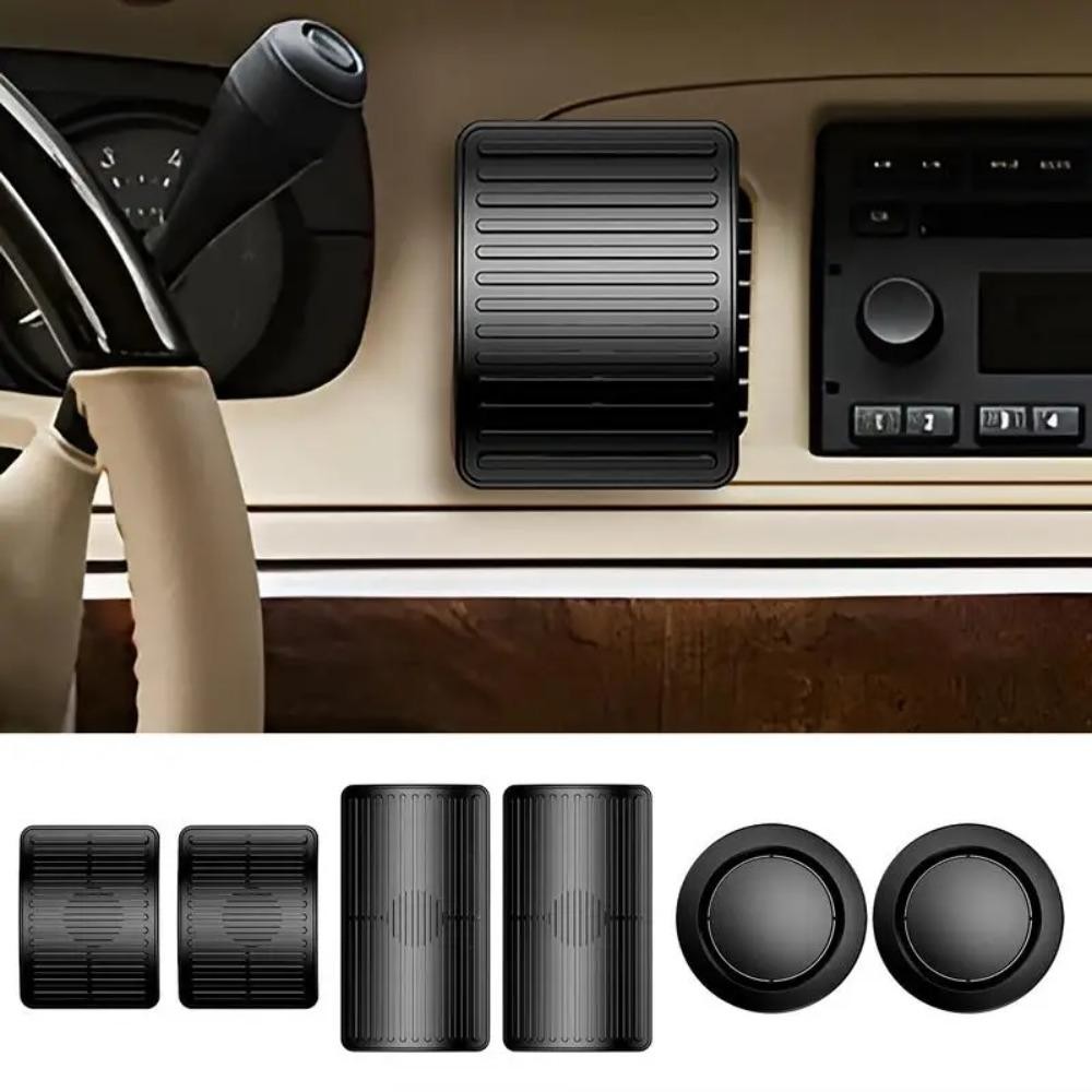 KODICE บังลมเครื่องปรับอากาศ,ปรับ Air Outlet Baffle Car Outlet Wind Shield, Universal Windproof Anti Direct Blowing ติดตั้งง่ายรถ Cold Air Guide Cover ทารก - รูปที่ 4