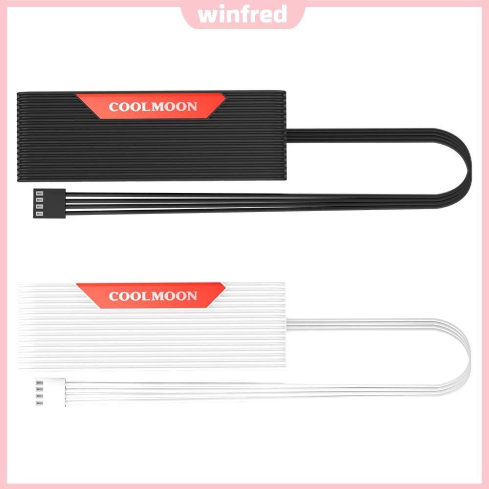 1 ถึง 5 4Pin PWM Hub Self-Adhesive Temperature Controller SATA Powered Cooling Fan Controller สําหรั