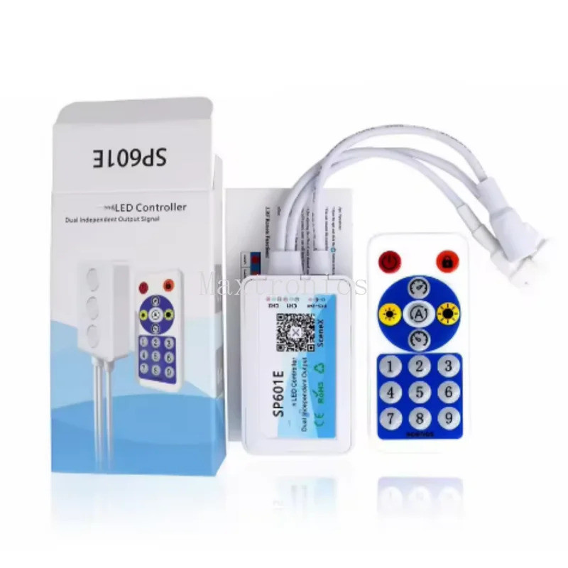 บลูทูธ Magic Pixel IC SPI LED Controller สัญญาณ Dimmer พร้อมรีโมท RF สําหรับที่อยู่แฟนตาซี Dual Ligh