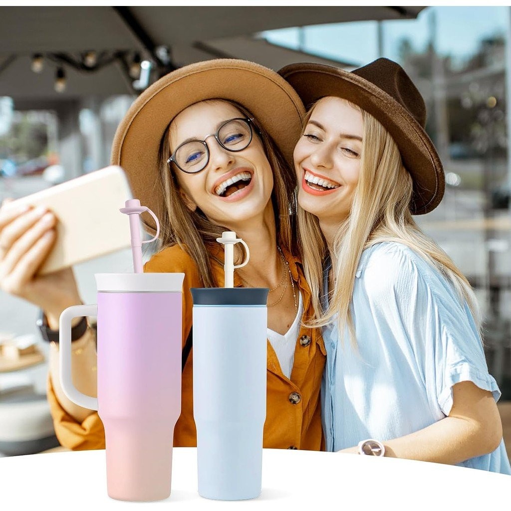 เปลี่ยนหลอดสำหรับ owala 40ออนซ์แก้วหลอดซิลิโคนนำมาใช้ใหม่12นิ้วยาวกับหมวกคาวบอยฟางปก6หลอดซิลิโคน2ทำความสะอาดแปรง - รูปที่ 5