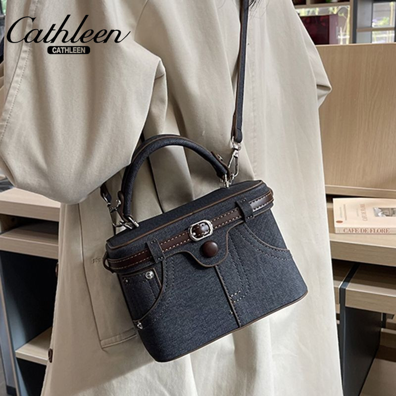 [Xuyou] Kathlin Premium Sense Minority Mini Bag New Fashion Casual Retro Crossbody Bag Ladies Handy Bucket Bag