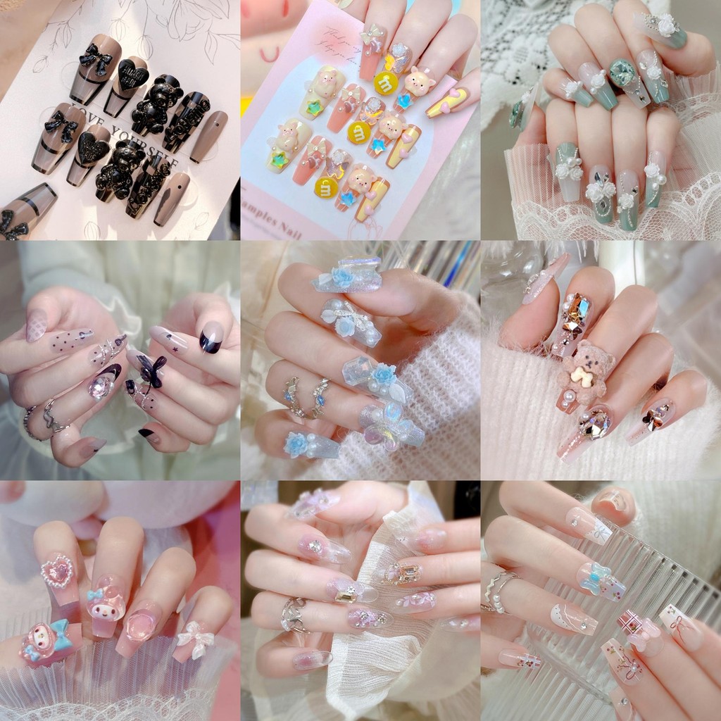 Liora N71-N87 พร้อมส่งเล็บเจลสำเร็จรูปฟรีไซส์เซต24ชิ้นสุดคุ้ม มีทุกความยาวค่ะ