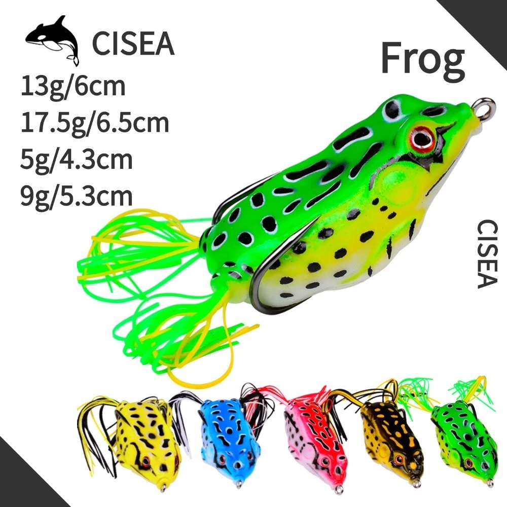 CISEA F33 frog กบยาง ปลากัด เหยื่อตกปลา เหยื่อยาง กบกระโดด ตกปลา กบส่าย lure