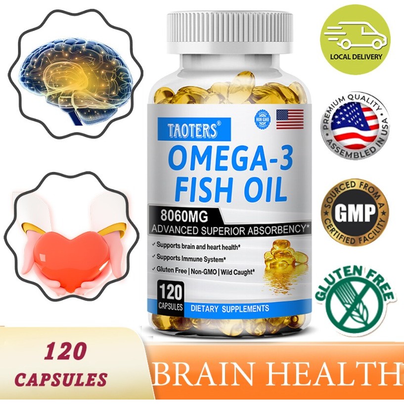 อาหารเสริมน้ํามันปลา EPA และ DHA omega-3 รองรับสุขภาพหัวใจและสมอง ลดความเครียด