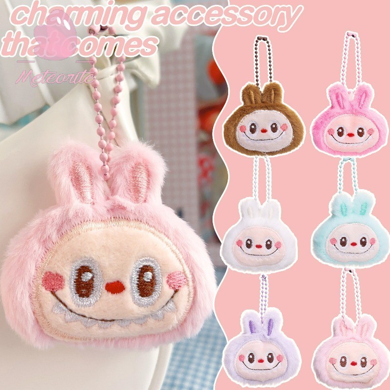 พวงกุญแจ Mini Cute Plush LABUBU - การ์ตูน LABUBU พวงกุญแจตุ๊กตาอะนิเมะ - กระเป๋าถือแขวนกุญแจรถตกแต่ง