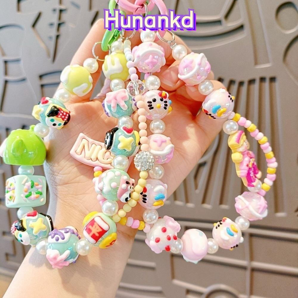 Huan โซ่โทรศัพท์มือถือ,นั่ง Kuromi น่ารักโทรศัพท์ Charm, อุปกรณ์เสริมกระเป๋าที่ละเอียดอ่อนการ์ตูน Hello Kitty พวงกุญแจทํามือสําหรับสาวผู้หญิง