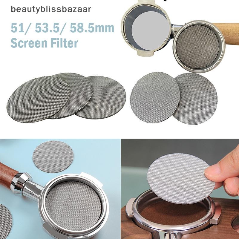 [beautyblissbazaar] 51/53.5/58.5mm Contact Puck Screen Filter Mesh Coffee Machine Universally Used [