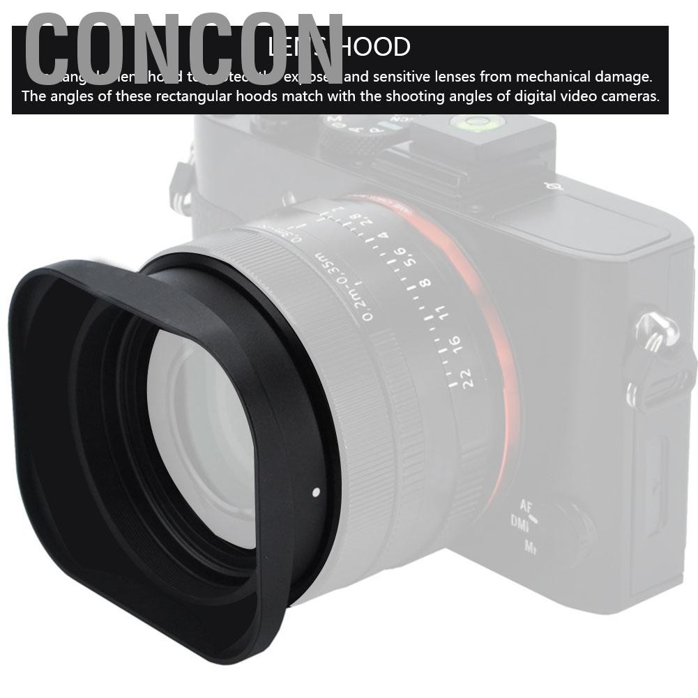 Concon Vbestlife Square Lens Hood Shade อุปกรณ์เสริมสำหรับกล้องวิดีโอ Digital DV และตัวกรองกล้องวิดีโอ