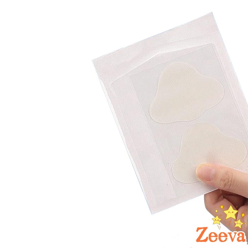 Zeeva【มีสินค้าในสต๊อก】 สติกเกอร์เจล 2Pcs/set แผ่นแปะกันน้ำ สําหรับติดเท้า กันกัด นุ่มสบาย ดูแลเท้า heel stickers