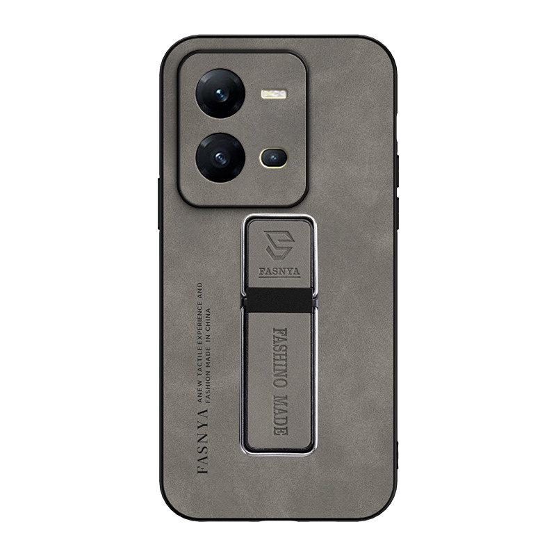สําหรับ วิฟ โวลต์25 5ก เคสโทรศัพท์หนังนิ่มหนังแกะหรูหราพร้อมที่ยึดในรถยนต์แบบแม่เหล็กมัลติฟังก์ชั่น