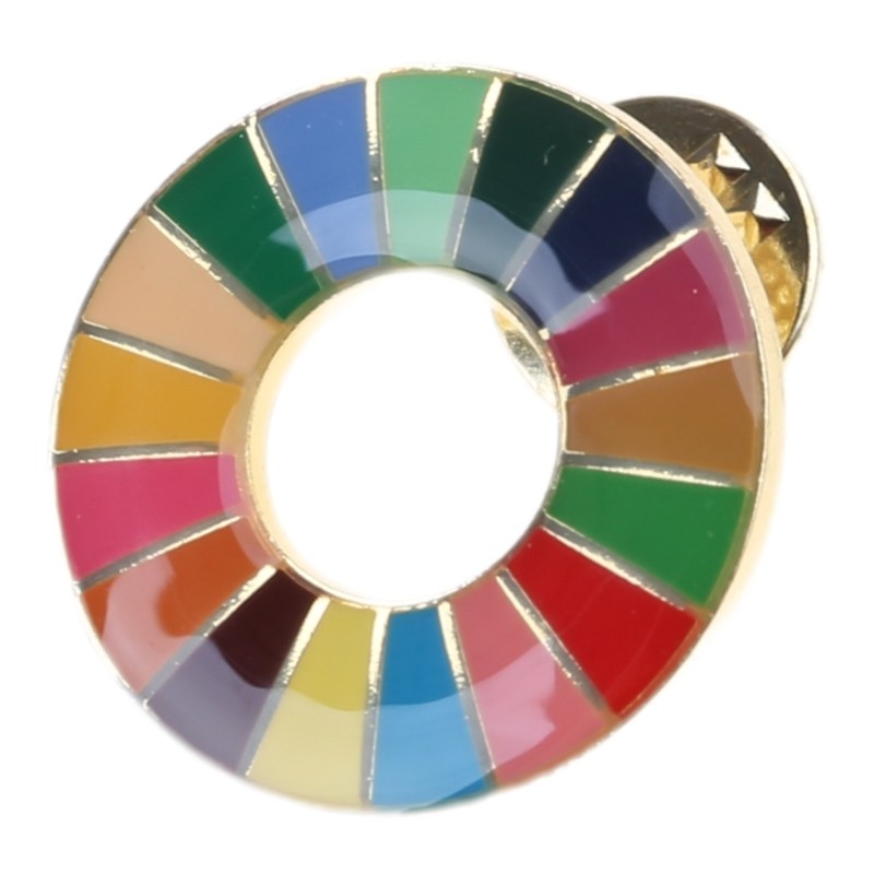 CH* 17 สี United Nations การพัฒนาที่ยั่งยืน Goals เข็มกลัด SDGs Pin Badge