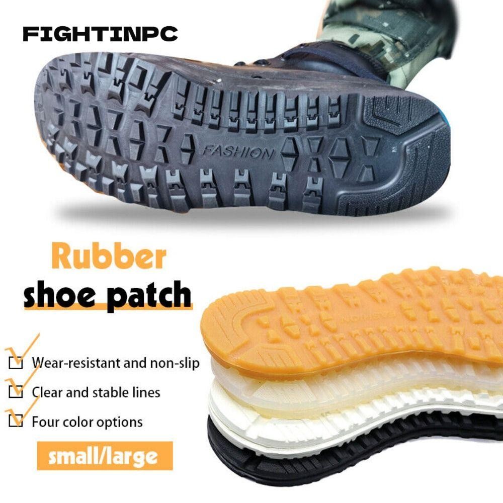 Fightinpc ซ่อมรองเท้ากีฬา, พื้นรองเท้าทดแทน DIY กันลื่นป้องกันการสึกหรอ, ด้ามจับคุณภาพสูงเอ็นวัวยางแผ่นยางหนารองเท้า