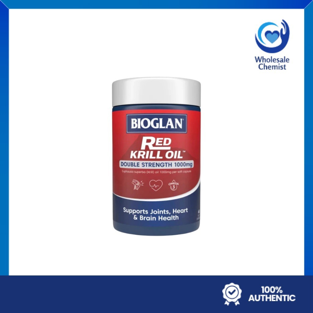 Bioglan Red Krill Oil 1000มก. (60 แคปซูล)