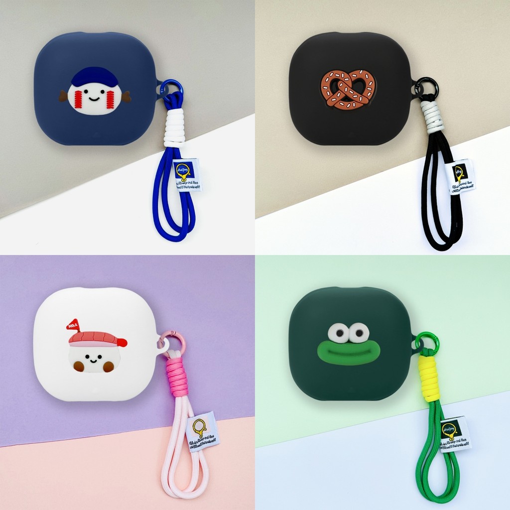 For Anker Soundcore Liberty 4 Pro Case Cute Lanyard Pendant Cartoon Soundcore Liberty 4 Pro Shockpro