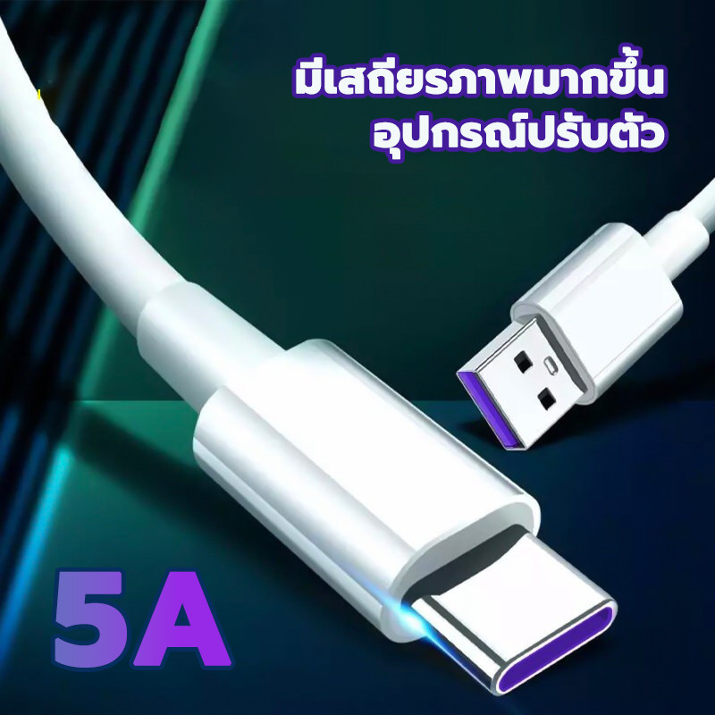 สายชาร์จ USB/Type C สายชาร์จเร็ว 1เมตร รองรับการชาร์จสมาร์ทโฟน Charge Cable