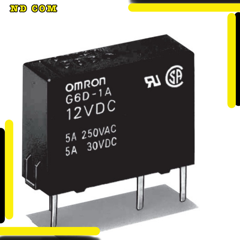 สุดคุ้ม! รีเลย์ 4ขา G6D-1A-ASI-5VDC/12VDC/24VDC 5A4
