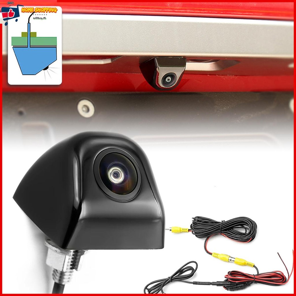 กล้องมองหลังรถยนต์ HD Night Vision จอภาพที่จอดรถย้อนกลับ 140 องศา IP68 กันน้ํา SHOPTKC9284