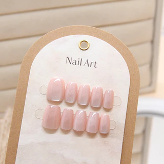 ยอดนิยม 10 ชิ้นแมวตาคริสตัลเล็บปลอม Shining Cat Eye Series สวมใส่เล็บปลอม