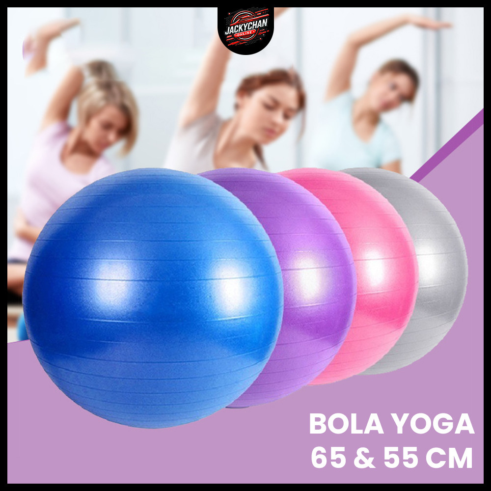 JC Yoga Ball Gym อุปกรณ์ฟิตเนส 55/65 CM - ไม่มีปั๊ม