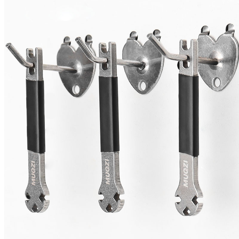 Muqzi Triple จักรยาน Spoke ประแจสําหรับ 3.3 3.4 3.5 มม. Spoke หัวนมล้อจักรยาน Spokes Tension ปรับเครื่องมือจักรยาน Repair Remover - รูปที่ 3