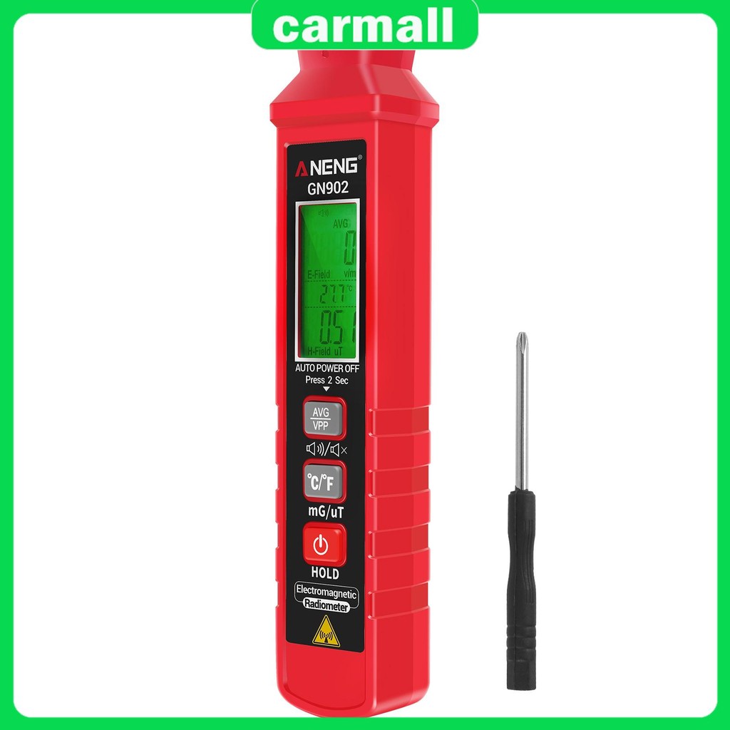 เครื่องตรวจจับสนามรังสีแม่เหล็กไฟฟ้าแบบพกพา EMF Reader พร้อม LED มือถือ EMF Tester สําหรับการวัด SHO