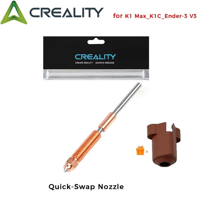 Creality K1C Nozzle,Quick-Swap 3D Printer Nozzle, Copper Alloy and Hardened Steel Nozzle for Ender 3
