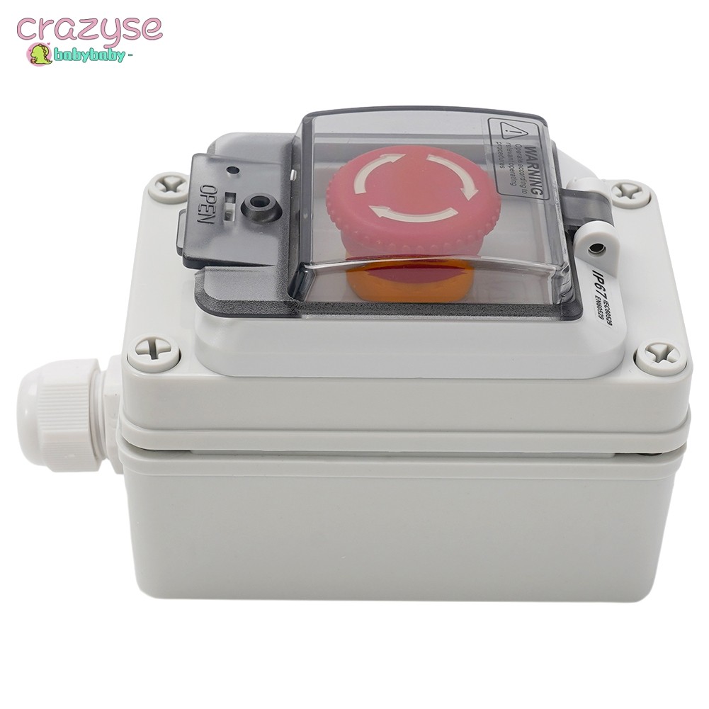 [Cra]สวิตช์ Estop คุณภาพสูงพร้อมกล่อง e-Stop Box Stop Push Button Switch พร้อมกล่อง
