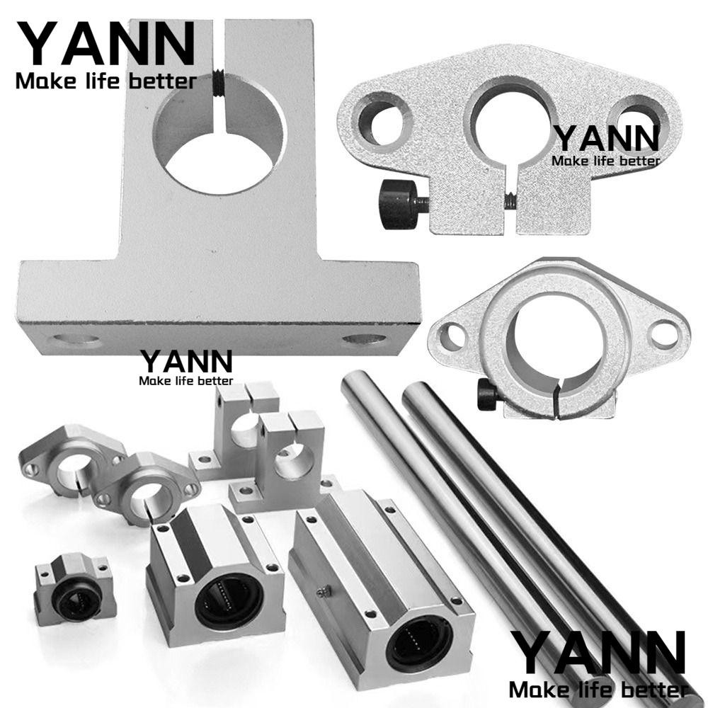 Yann1 1 PC Rail Shaft Support, SK8 SK10 SK12 SK16 SK20 CNC Router Linear Bearing, XYZ ตารางอลูมิเนียม SHF8 SHF10 SHF12 SHF16 Rod ผู้ถือเครื่องพิมพ์ Part