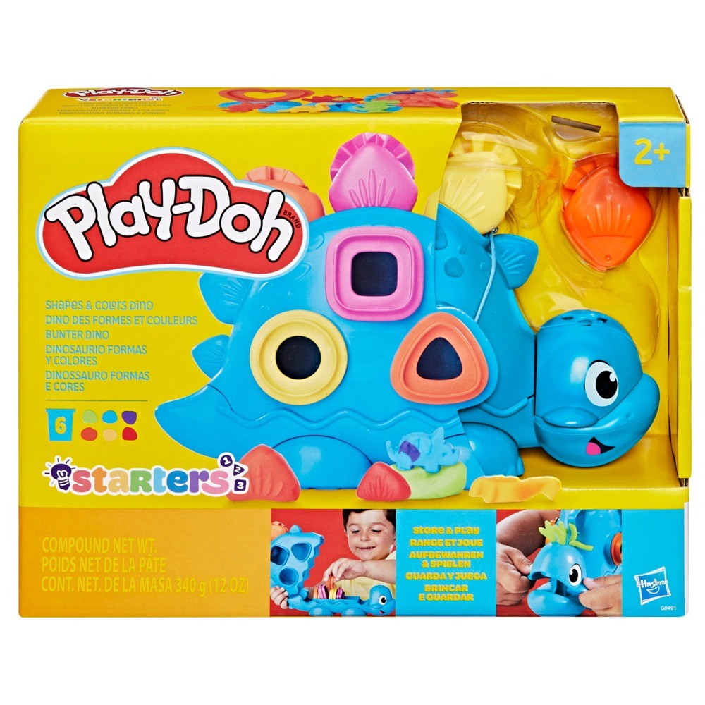PLAY-DOH SHAPES AND COLORS DINO