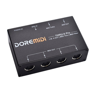 Midi THRU-6 Pro Box 1-In 6-Out Controller 6 ช่องแยก + เอาต์พ…