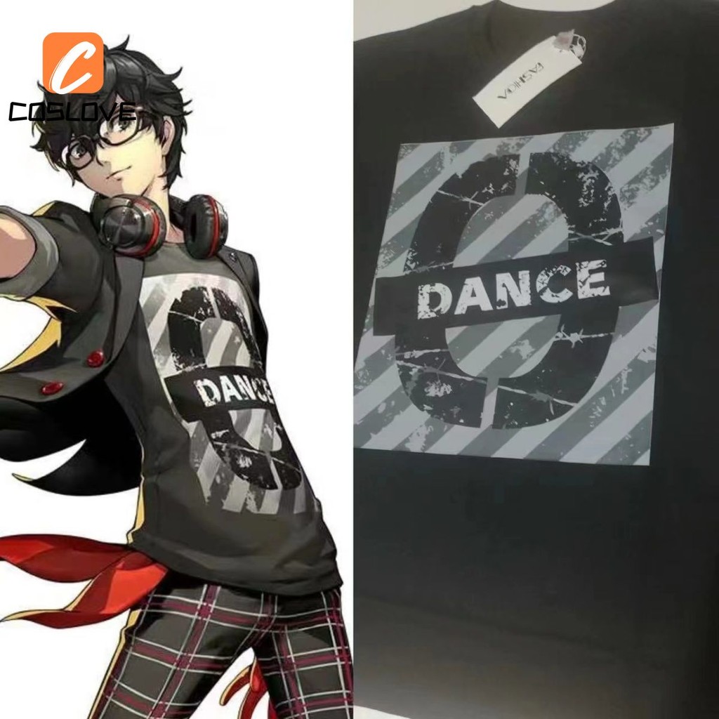 Persona 5 Ammiya Ren Dance Party คอสเพลย์เสื้อผ้าแขนสั้นเสื้อยืดชุดสําหรับผู้ใหญ่ทุกวันคอสเพลย์อะนิเมะเกมชุด